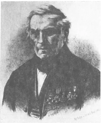 Fig. 1. Keresztély András Zipser (1783-1864), initiator of the foundation of the Hungarian Geological Society