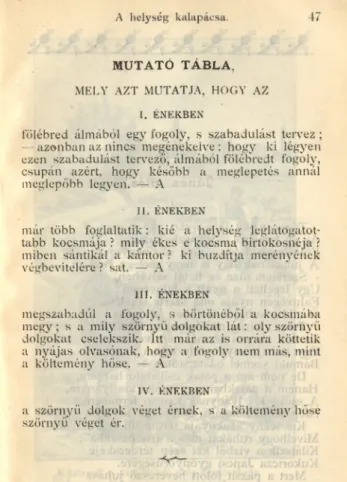 tabb  kocsmája ?  mily  ékes  e  kocsma  birtokosnéja ?  miben  sántikál  a  kantor ?  ki  buzdítja  merényének  végbevitelére ?  sat