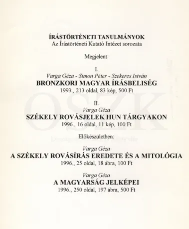 1993.,  213  oldal,  83  kép,  500 F t II.