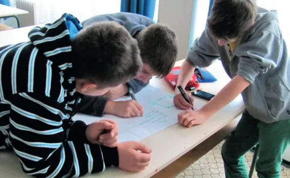 3. kép: Energiahatékonysági ötletetek gyűjtése a Gyöngyösi Felsővárosi Általános Iskola tanulóival