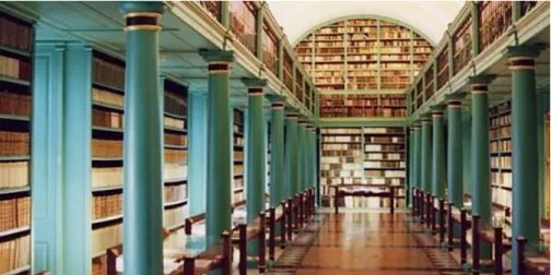1. ábra: A Kollégium könyvtára 