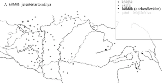 2. ábra: Saját szerkesztésű térkép a BihalBocs jelentésföldrajzi programjával Mint minden eddigi BihalBocs program, ez is Macintosh számítógépeken  fut