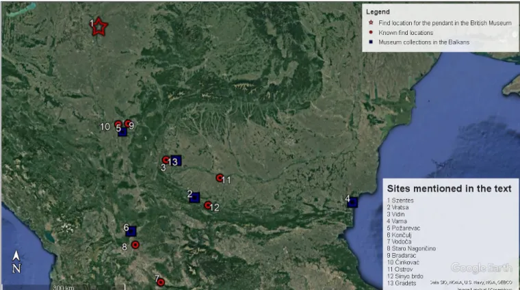 Fig. 2. Sites mentioned in the text 