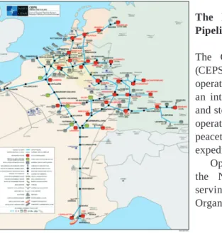 Figure  3: The layout of the Central Europe Pipeline System