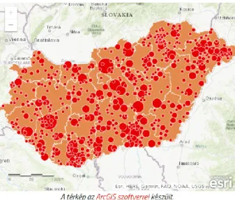 4. ábra: Kiadott naperőművi engedélyek Magyarországon, 2016  Forrás: Energiaklub, 2018 