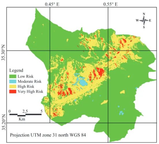 Figure 8. Map of the Fire Risk Index 