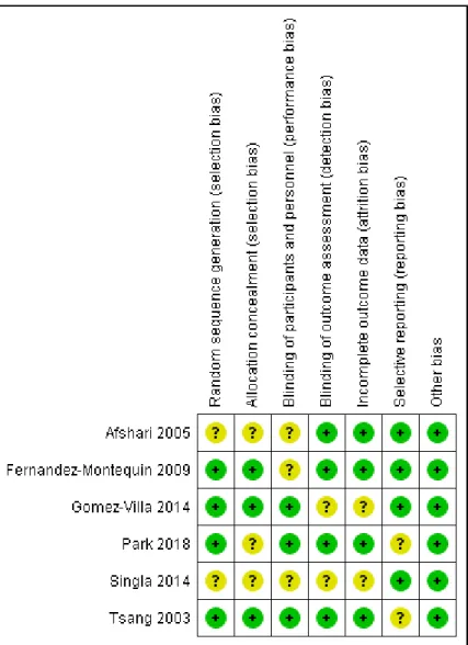 Figure 4. Risk of bias summary assessed for each eligible study. 