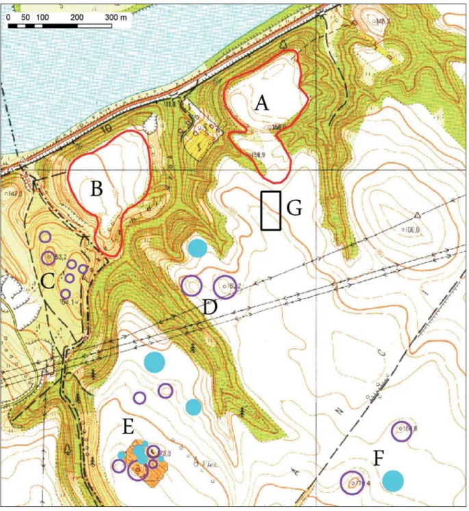 Fig. 2: The topographic view of the site complex based on previous research  (see Czajlik et al