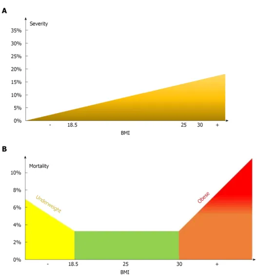 Figure 12  Subgroup analysis of body-mass index and acute pancreatitis mortality displayed on forest plot