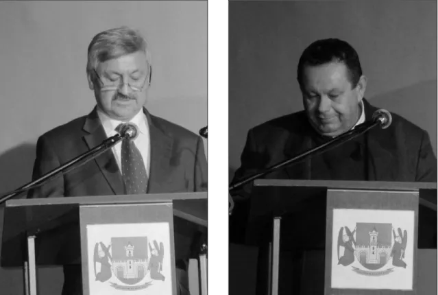 1. ábra: Köszöntő szavak – H UBER  L ÁSZLÓ  Kőszeg polgármestere és M AJTHÉNYI 