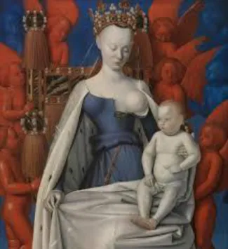 1. ábra  Jean Fouquet: Madonna (1450 körül) 
