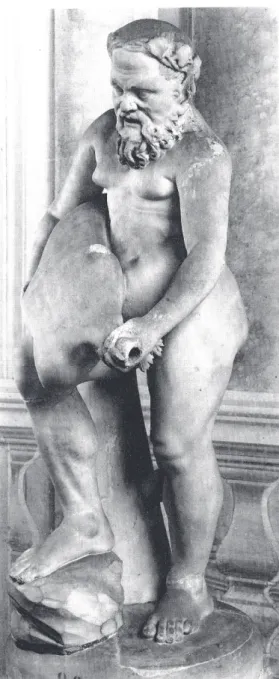 3. kép. Szatírt ábrázoló kútszobor   (Róma, Villa Albani)