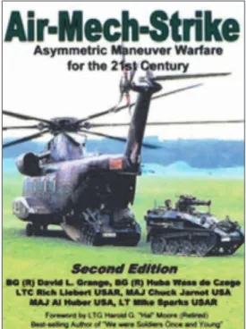 3. ábra. A Wass tábornok társszerzőségével  megjelent „Légi gépesített harc: a XXI. század  aszimmetrikus manőverező hadviselése” című  kötet a légi-földi ütközet (Air-Land Battle)  koncepciójához köthető