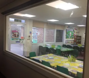 Figure 1. Classroom in Craig Yr Hesg Primary School with one way mirror