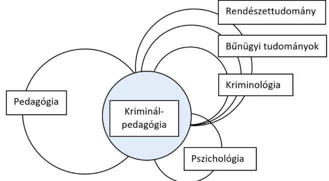 3. ábra: A kriminálpedagógia tudományrendszertani helye (saját szerkesztés)