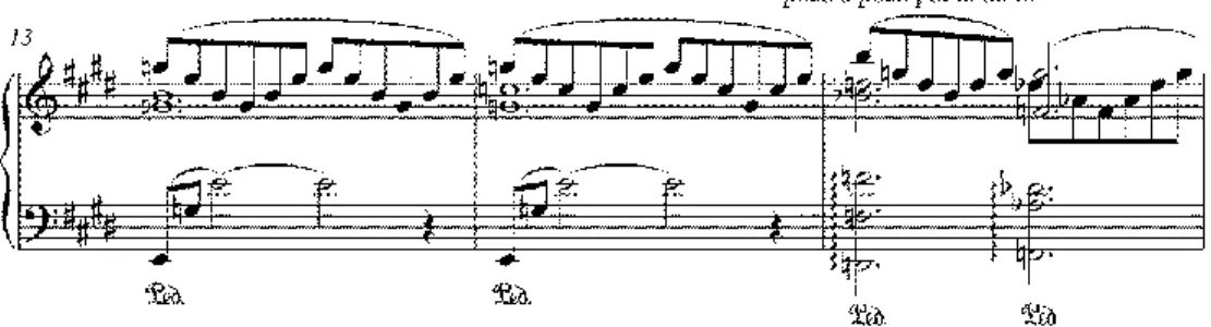 21. ábra: Liszt Ferenc: Sposalizio bal kéz arpeggiok 