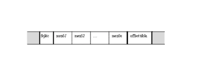 4-2. ábra – Adatrekord-szerkezet