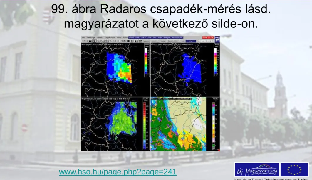 99. ábra Radaros csapadék-mérés lásd. 