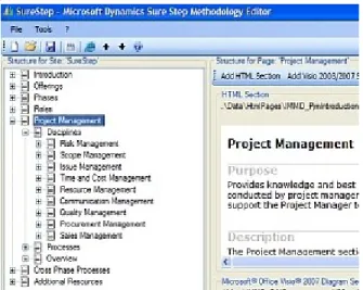 Figure 2. Microsoft Sure Step Editor 
