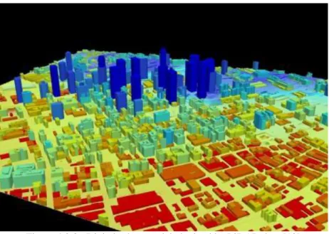 Figure 4.2.8.: Digital urban model obtained by LiDAR data [18]