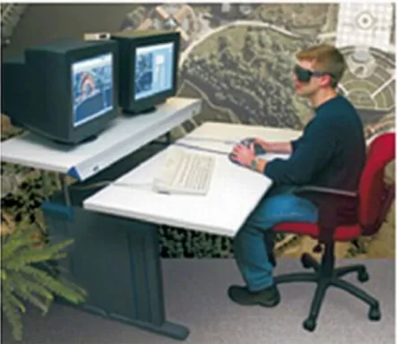 Figure 5-8 shows a digital photogrammetric workstation as an example. Looking at the photo we can discover  the system elements: