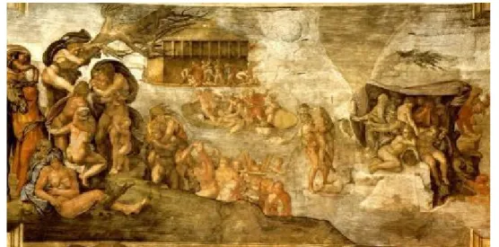 10. ábra: Michelangelo Buonarroti: Özönvíz (a kép származási helye: 