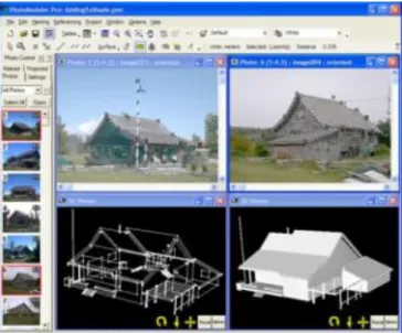 12-10. ábra Photomodeler 3D modellező szoftver felhasználói felülete