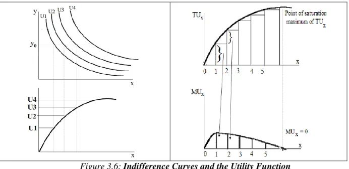 Figure 3.6: Indifference Curves and the Utility Function 