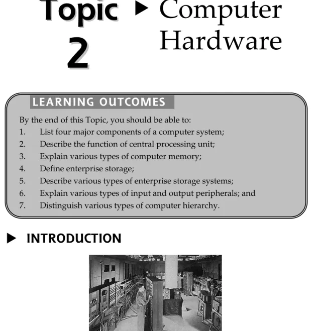 Figure 2.1: The first electronic computer: ENIAC  Source: http://ei.cs.vt.edu/~history/ENIAC.Richey.HTML  