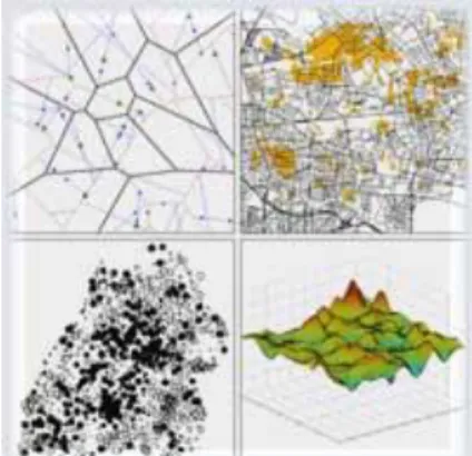 Fig. 7.4. GIS is a tool for spatial statistics and spatial analysis (Source: http://www.uni- http://www.uni-ulm.de/summeracademy09/sc2009_about.html)