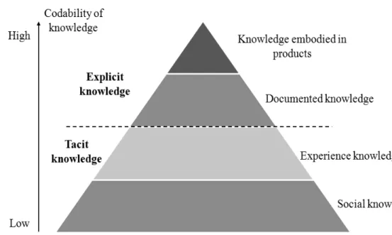 Figure 7. Knowledge pyramid of a competitive company 
