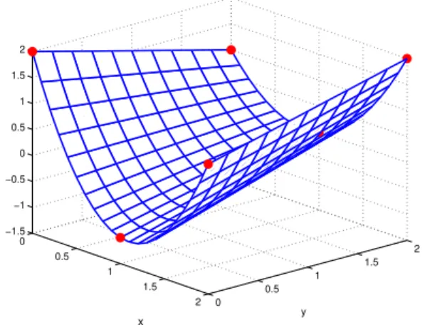 Figure 6.2: Bivariate Lagrange interpolation