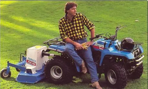 1.40. ábra  A Yamaha 1988-ban gyártott, TLT-vel ellátott ATV-t (Terrapro PTO) 