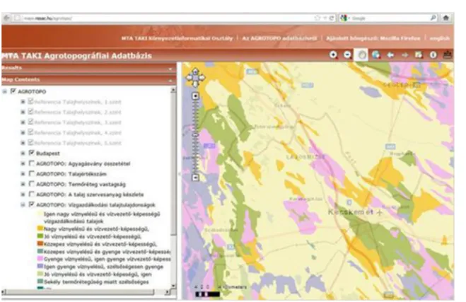 4.4. ábra - Kreybig-féle talajismereti térkép és egy mintavételi pont törzslapja (részlet)  (forrás: MTA ATK TAKI)
