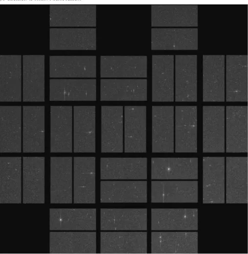 1. ábra. A Kepler új elsô fénye: a legelsô felvétel a csillagos égrôl, amelyet két lendkerékkel mûködve készített az ûrtávcsô