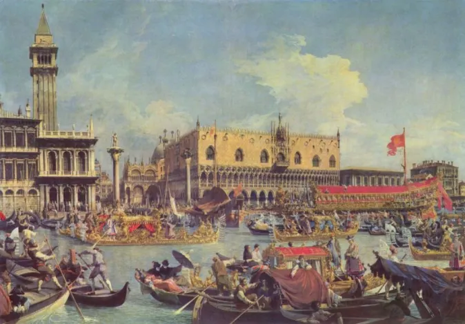 6. ábra: Canaletto: The return of the Bucentaur to the Molo on Ascension Day