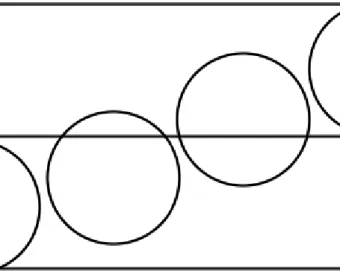 4.4. ábra. Buffon-féle tűprobléma kör alakú tűvel
