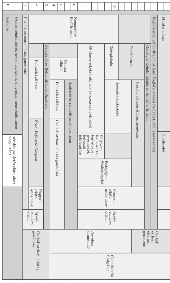 1. ábra .  Rehabilitációs ellátórendszer a fogyatékos emberek és családjaik számára (WHO: http://www.who.int/en/)