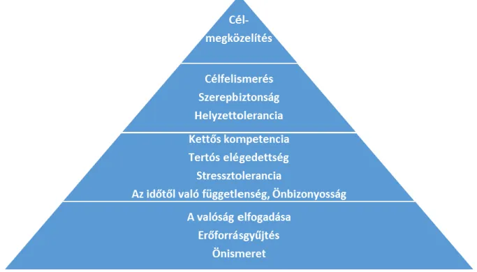 1-3. ábra: A 12 szintű burnout megelőző program lépései 