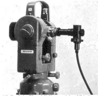 6-9. ábra Leica T2 teodolit lézeres mérésre felkészítve