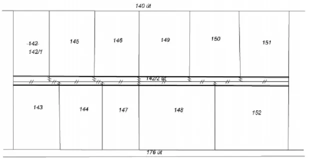 12.10. ábra: Az új vonalas létesítmény csak részben osztja meg a földrészleteket