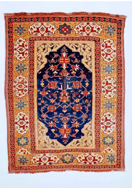 6. kép: „Erdélyi szőnyeg”, Uşak, 1600 körül,  Iparművészeti Múzeum, ltsz.7967. (Fotó: Kolozs Ágnes) 