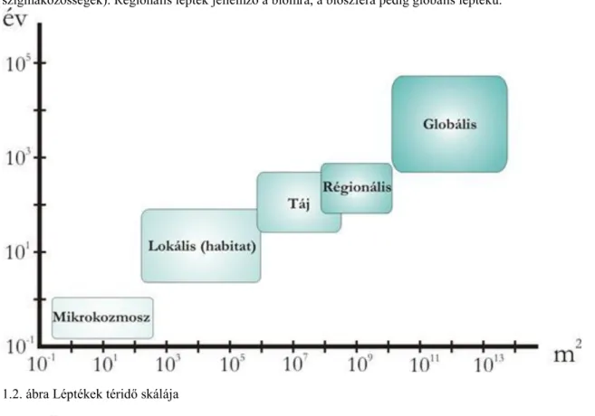 1.2. ábra Léptékek téridő skálája