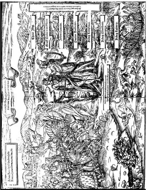 Fig. 5. Johann Nel’s woodcut of 1582. (Wappenbuch des Heiligen Römischen Reisch…)  National Széchényi Library (OSZK), photographic service.