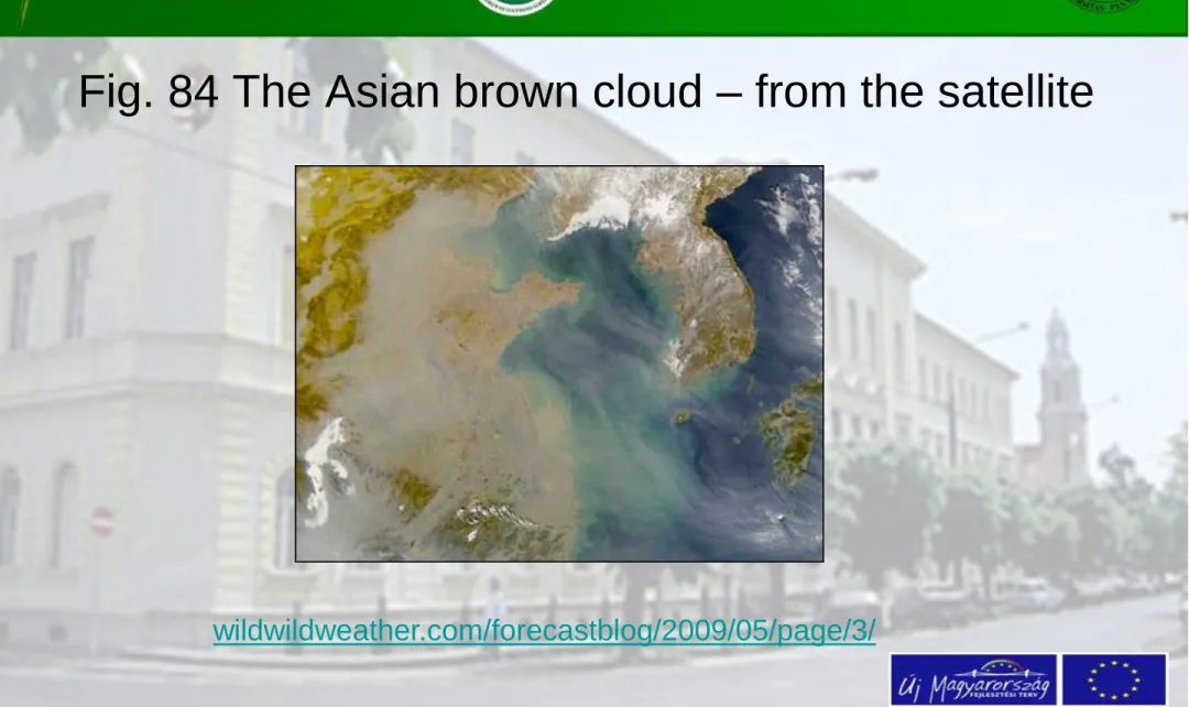 Fig. 84 The Asian brown cloud – from the satellite 