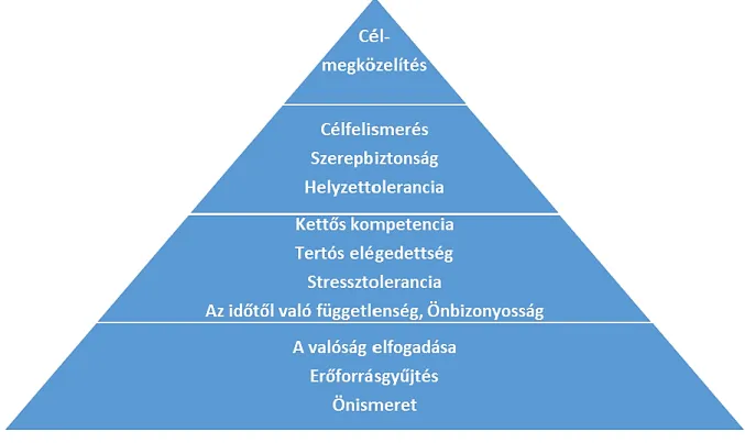 1-3. ábra: A 12 szintű burnout megelőző program lépései 