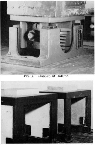 FIG. 4. Inertia blocks mounted on isolators. 