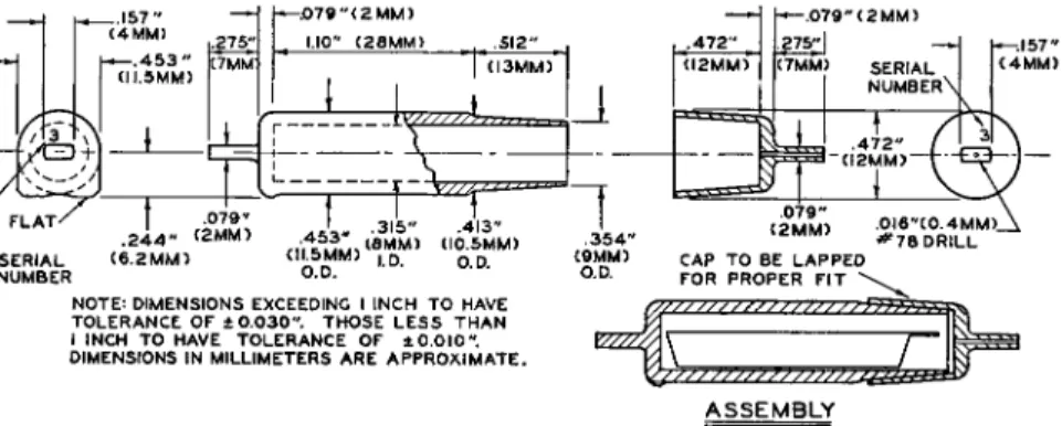 FIG. 33. Weighing bottle, pig-type, metal, size C—details of construction. 