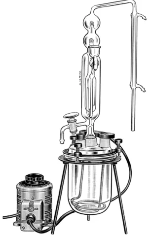 FIG. 111. Micro-Kjeldahl distillation apparatus, one-piece model and steam generator  assembly