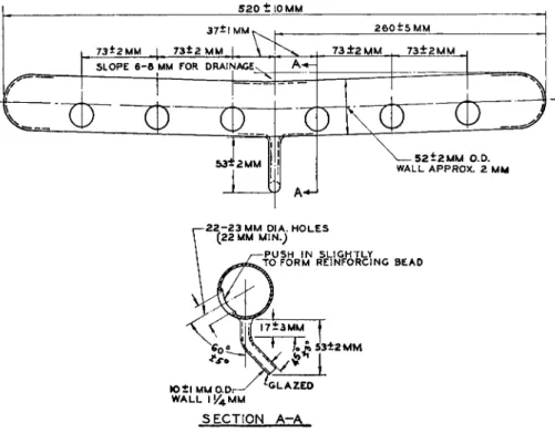 FIG. 110. Fume duct (manifold) for straight type micro-Kjeldahl digestion rack— 